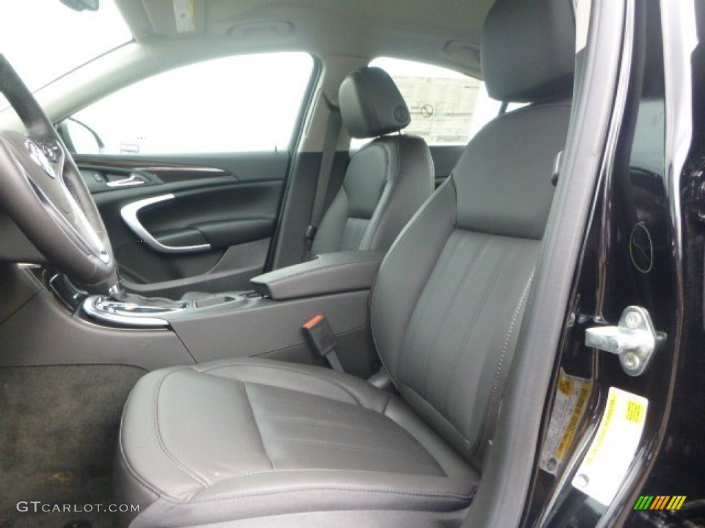 Ebony Interior 2015 Buick Regal AWD Photo #106528162