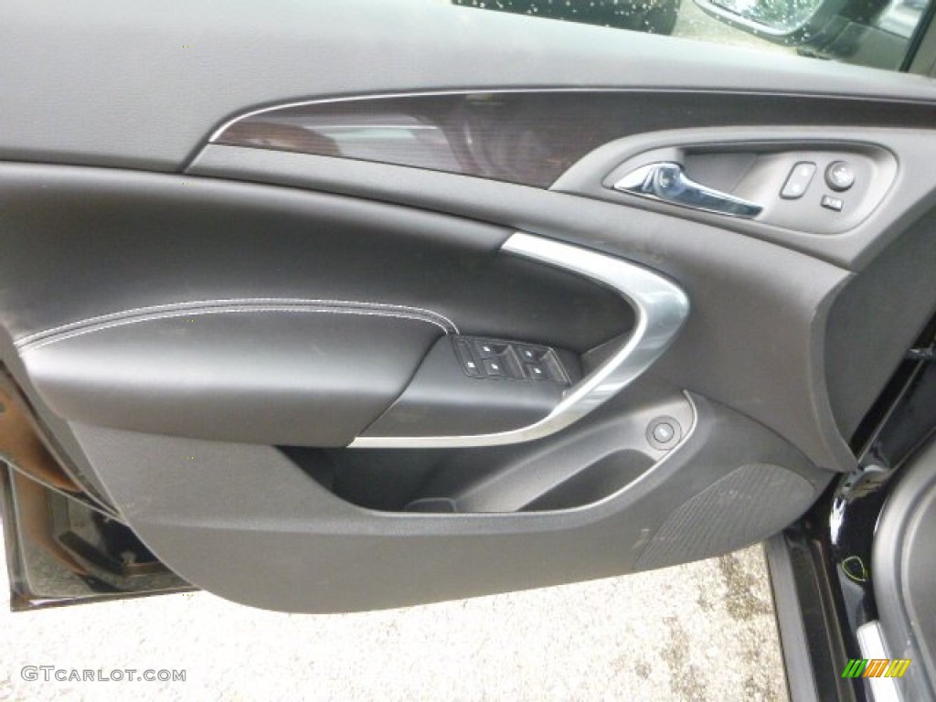 2015 Buick Regal AWD Ebony Door Panel Photo #106528183