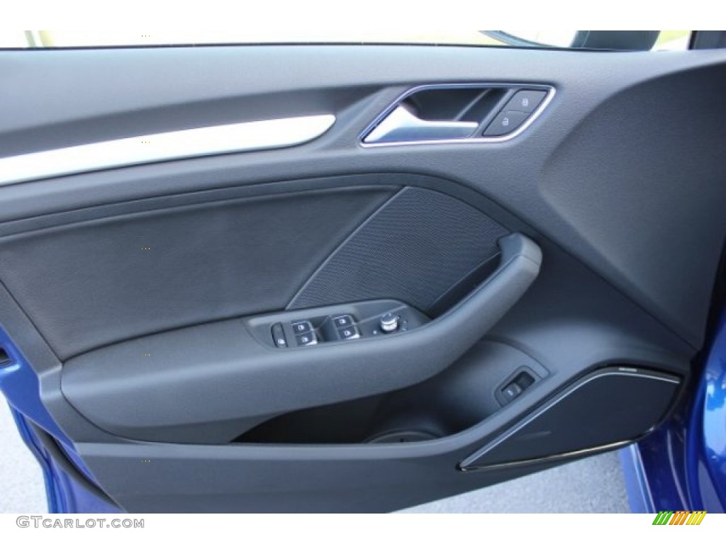 2016 Audi S3 2.0T Premium Plus quattro Black Door Panel Photo #106528858