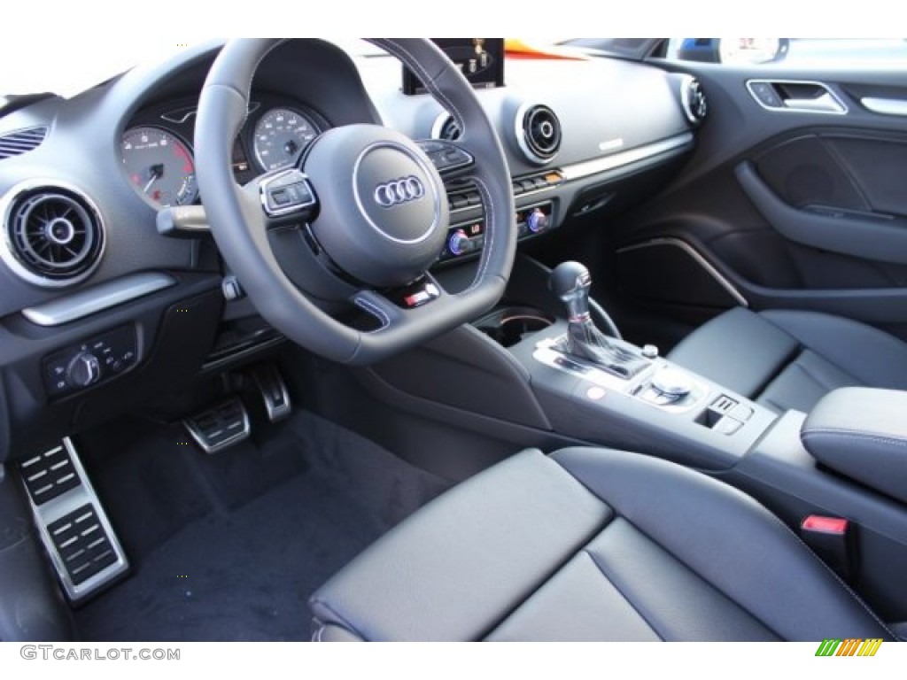 Black Interior 2016 Audi S3 2.0T Premium Plus quattro Photo #106528937
