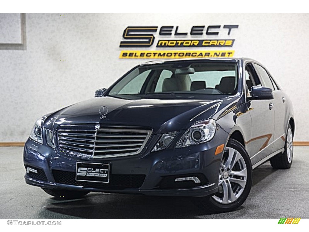 2010 E 350 4Matic Sedan - Steel Grey Metallic / Black photo #1