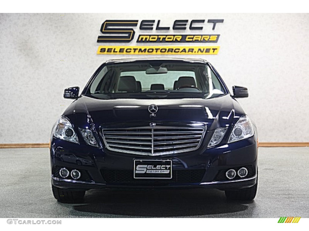 2011 E 350 4Matic Sedan - Capri Blue Metallic / Almond/Black photo #2