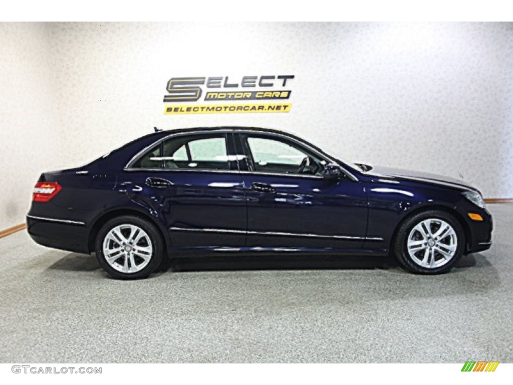 2011 E 350 4Matic Sedan - Capri Blue Metallic / Almond/Black photo #4