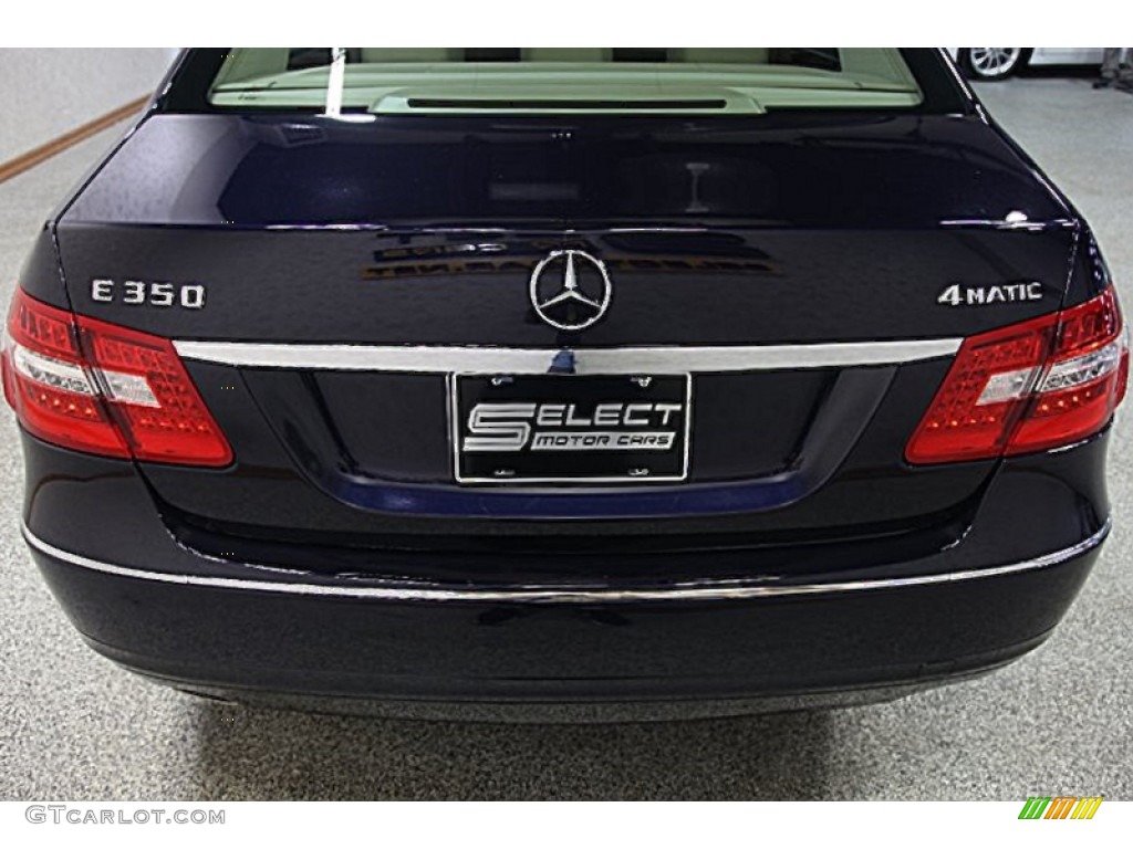 2011 E 350 4Matic Sedan - Capri Blue Metallic / Almond/Black photo #5