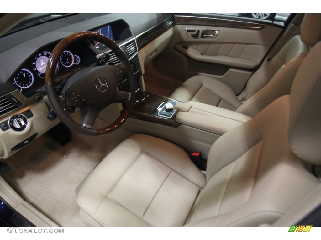 2011 E 350 4Matic Sedan - Capri Blue Metallic / Almond/Black photo #8