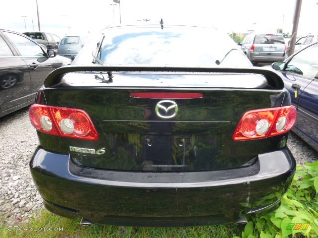 2005 MAZDA6 i Sport Hatchback - Onyx Black / Black photo #3