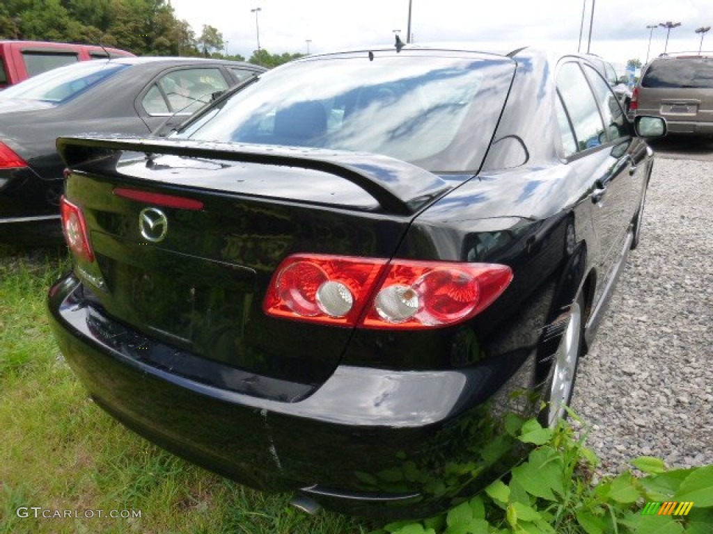 2005 MAZDA6 i Sport Hatchback - Onyx Black / Black photo #4