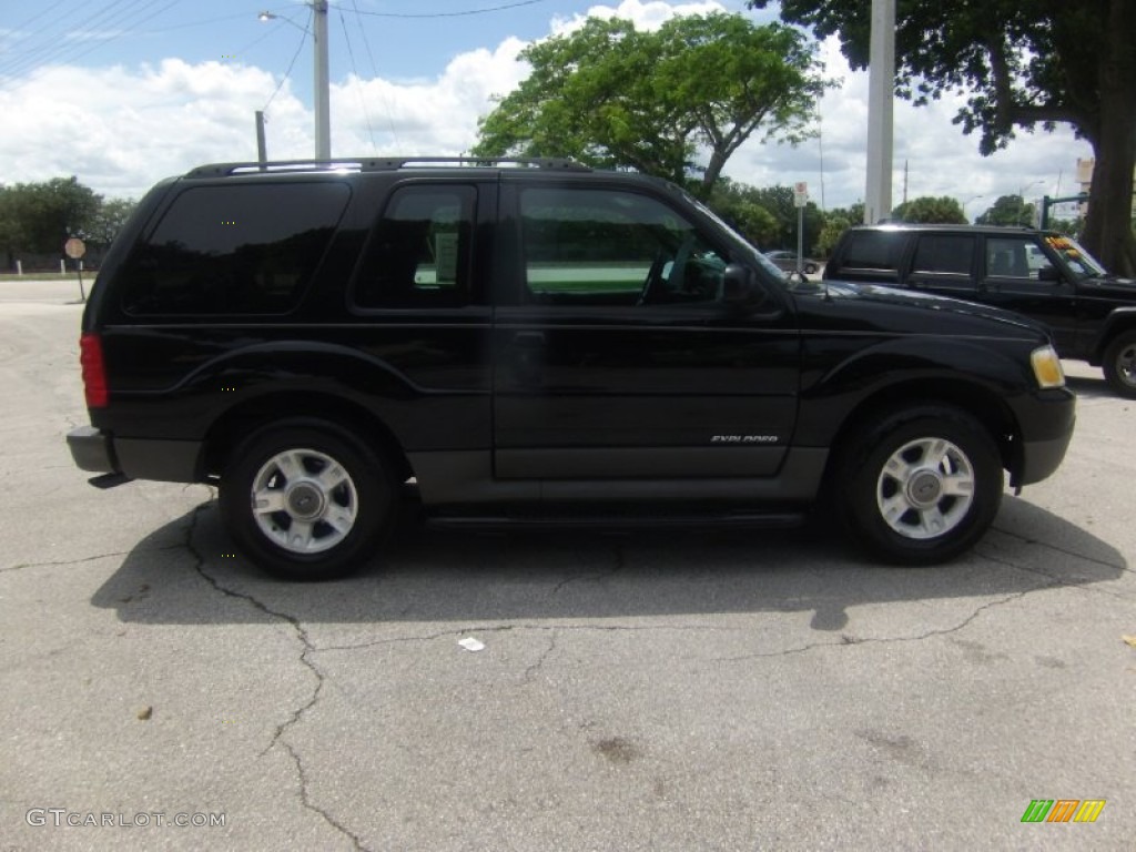 2002 Explorer Sport - Black Clearcoat / Graphite photo #5