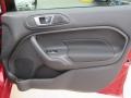 Charcoal Black 2016 Ford Fiesta SE Sedan Door Panel
