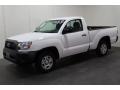 Super White 2013 Toyota Tacoma Regular Cab Exterior