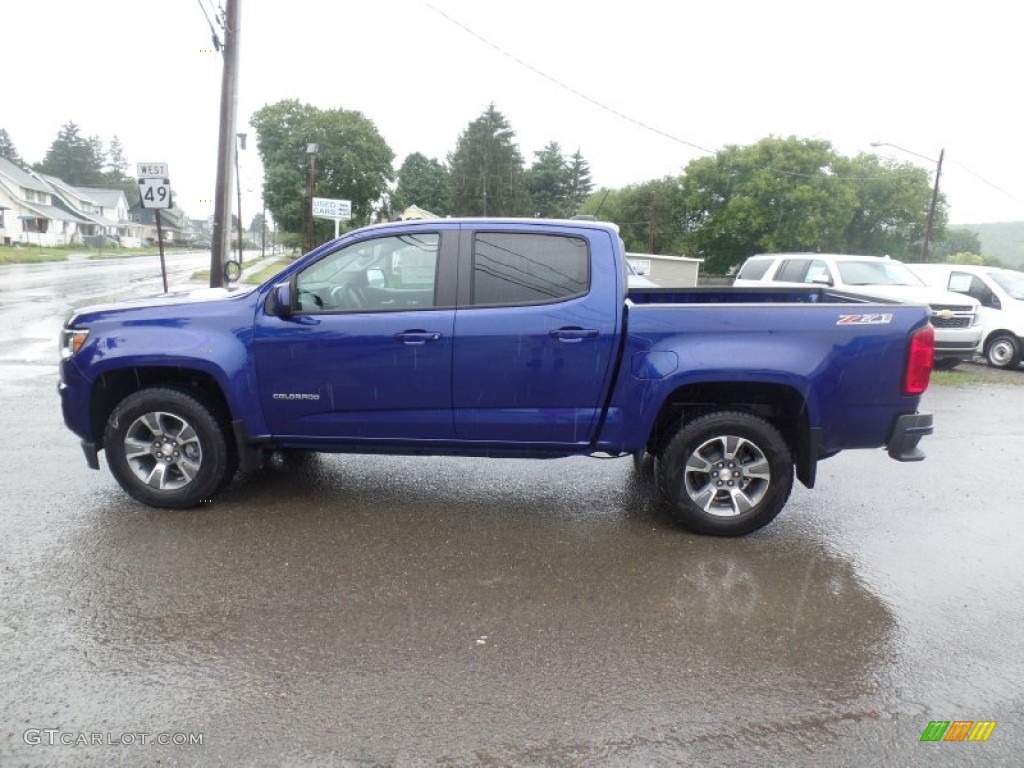 Laser Blue 2016 Chevrolet Colorado Z71 Crew Cab 4x4 Exterior Photo #106535926