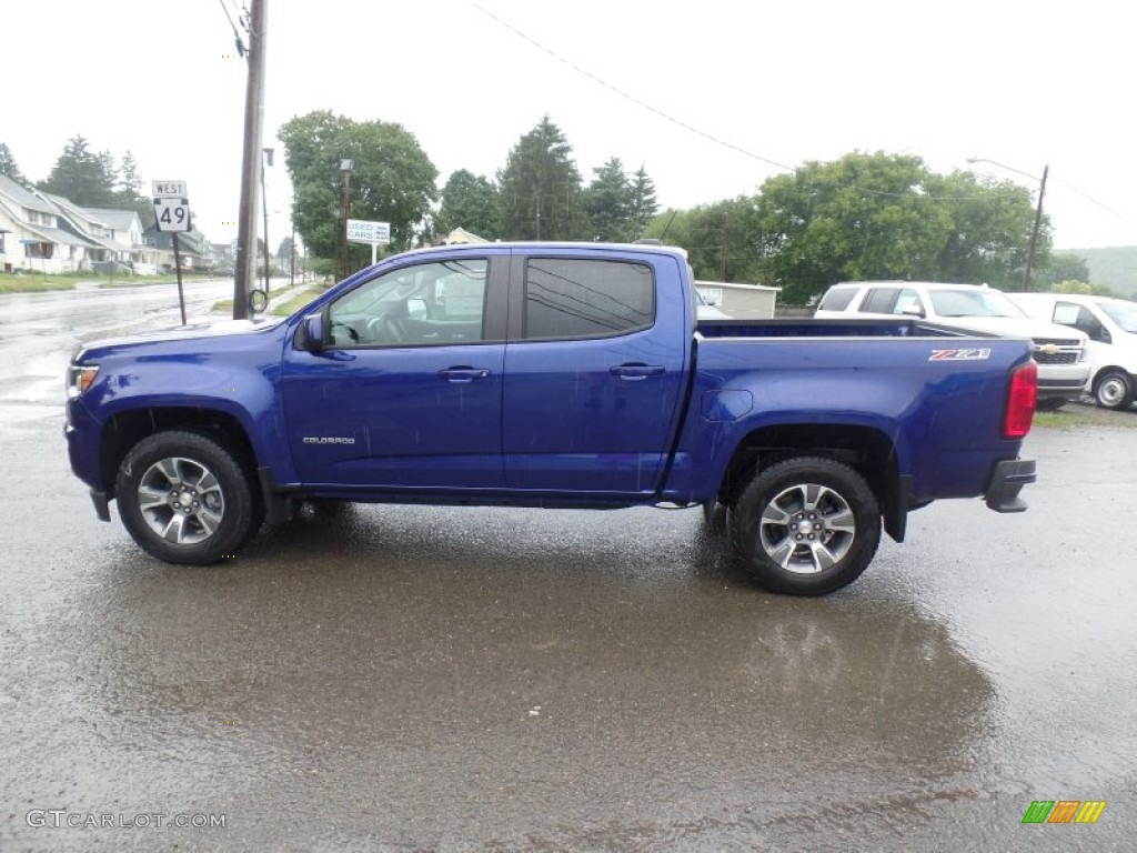 2016 Colorado Z71 Crew Cab 4x4 - Laser Blue / Jet Black photo #1