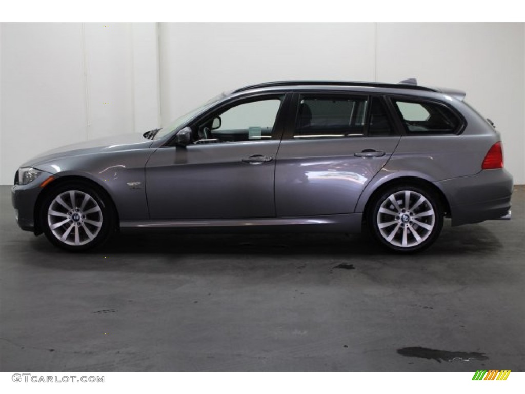 2011 3 Series 328i xDrive Sports Wagon - Space Gray Metallic / Gray Dakota Leather photo #6