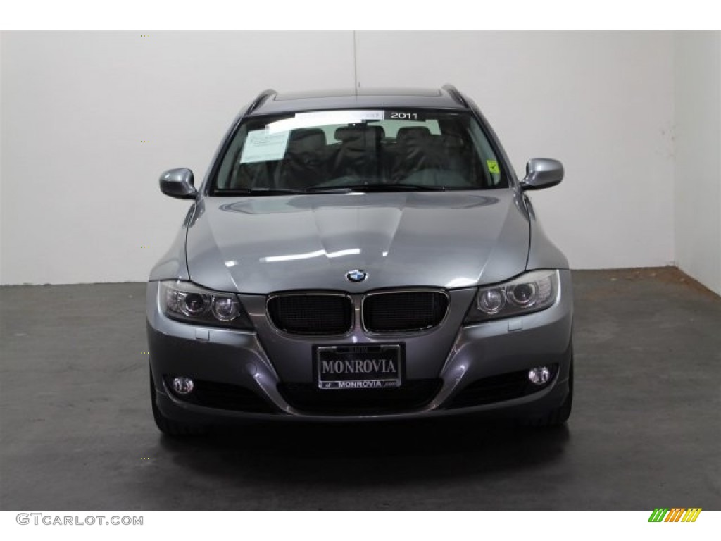 2011 3 Series 328i xDrive Sports Wagon - Space Gray Metallic / Gray Dakota Leather photo #7