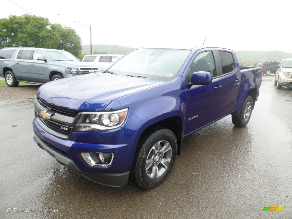 Laser Blue 2016 Chevrolet Colorado Z71 Crew Cab 4x4 Exterior Photo #106536037