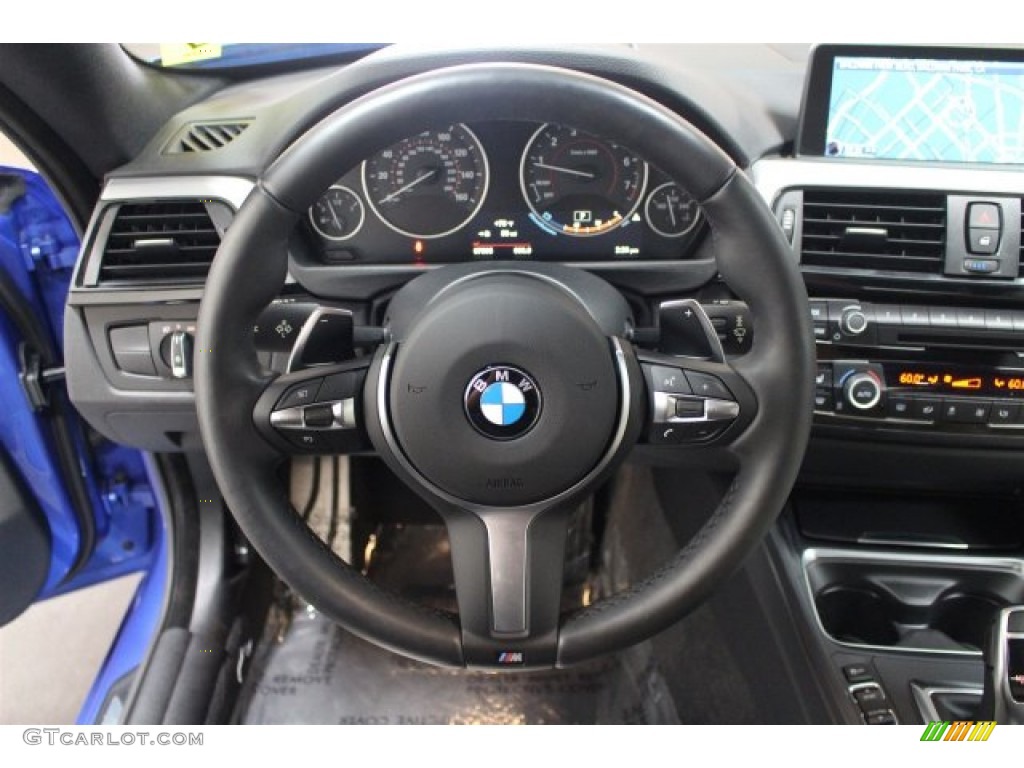 2015 BMW 4 Series 428i xDrive Gran Coupe Ivory White and Black Steering Wheel Photo #106536946