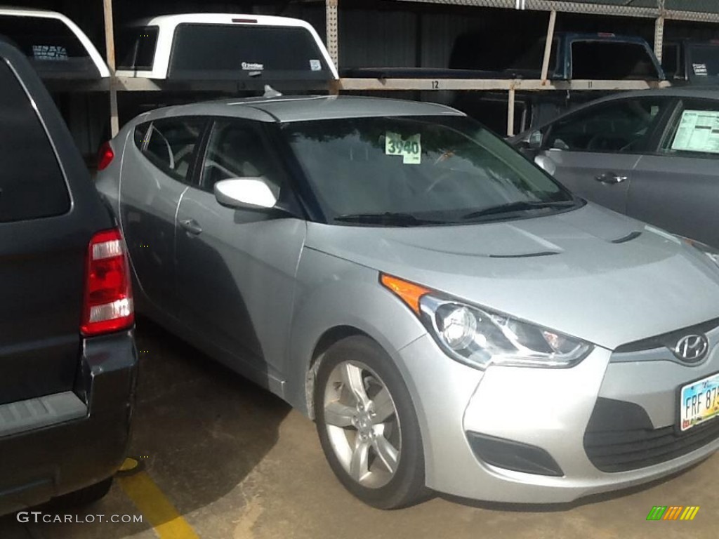 2012 Veloster  - Ironman Silver / Gray photo #2