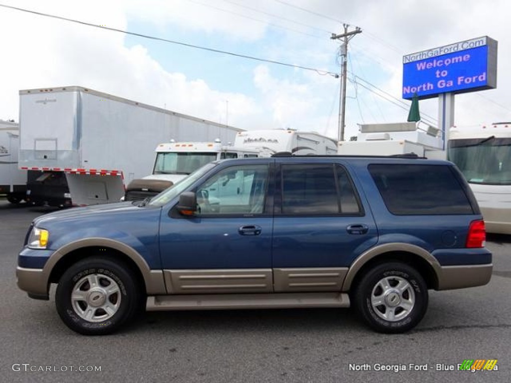 2003 Expedition Eddie Bauer 4x4 - Medium Wedgewood Blue Metallic / Medium Parchment photo #2