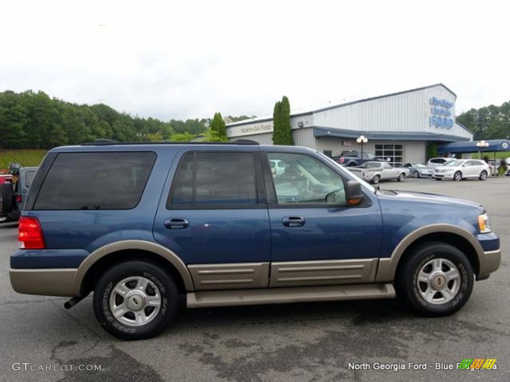 2003 Expedition Eddie Bauer 4x4 - Medium Wedgewood Blue Metallic / Medium Parchment photo #6