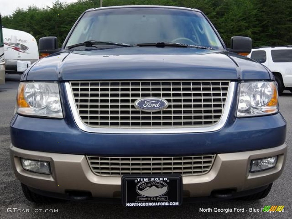 2003 Expedition Eddie Bauer 4x4 - Medium Wedgewood Blue Metallic / Medium Parchment photo #8