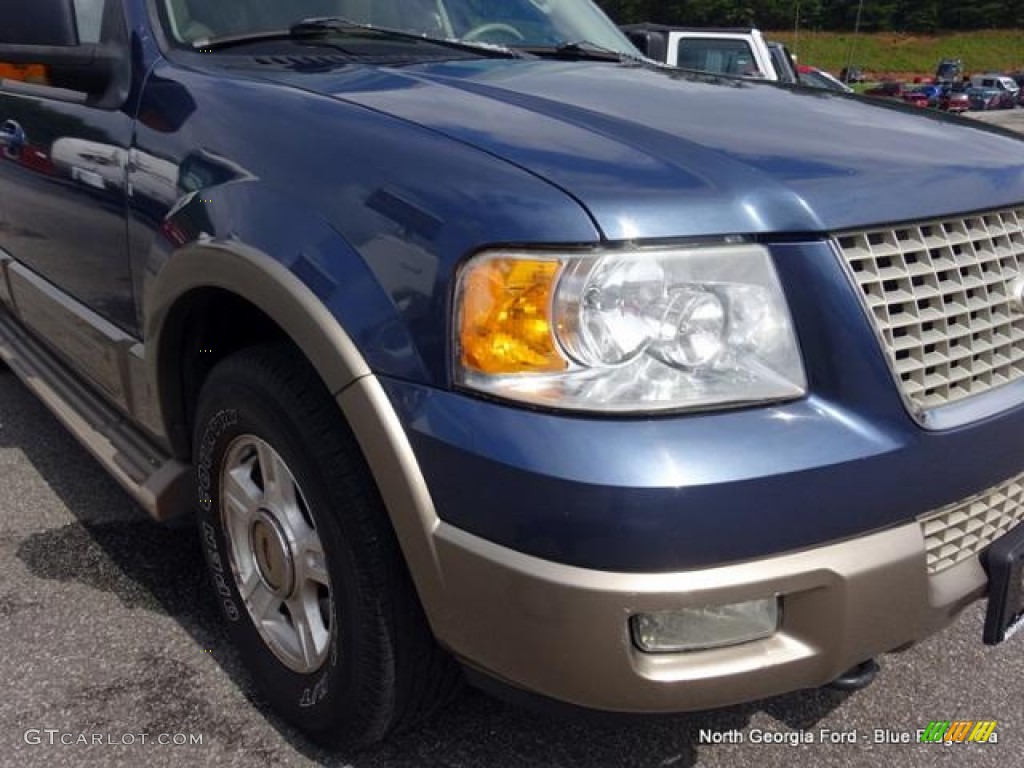 2003 Expedition Eddie Bauer 4x4 - Medium Wedgewood Blue Metallic / Medium Parchment photo #38