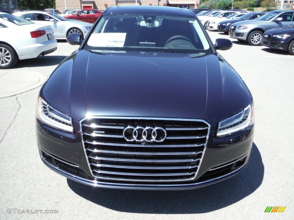 2016 A8 L 3.0T quattro - Moonlight Blue Metallic / Nougat Brown photo #6