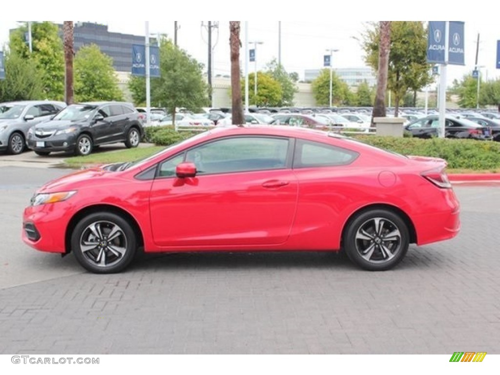 Rallye Red 2014 Honda Civic EX Coupe Exterior Photo #106542631
