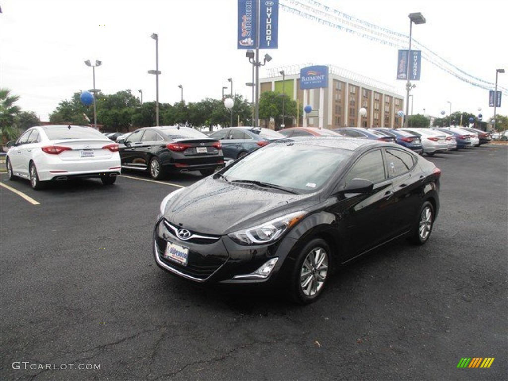 2016 Elantra SE - Phantom Black / Beige photo #3