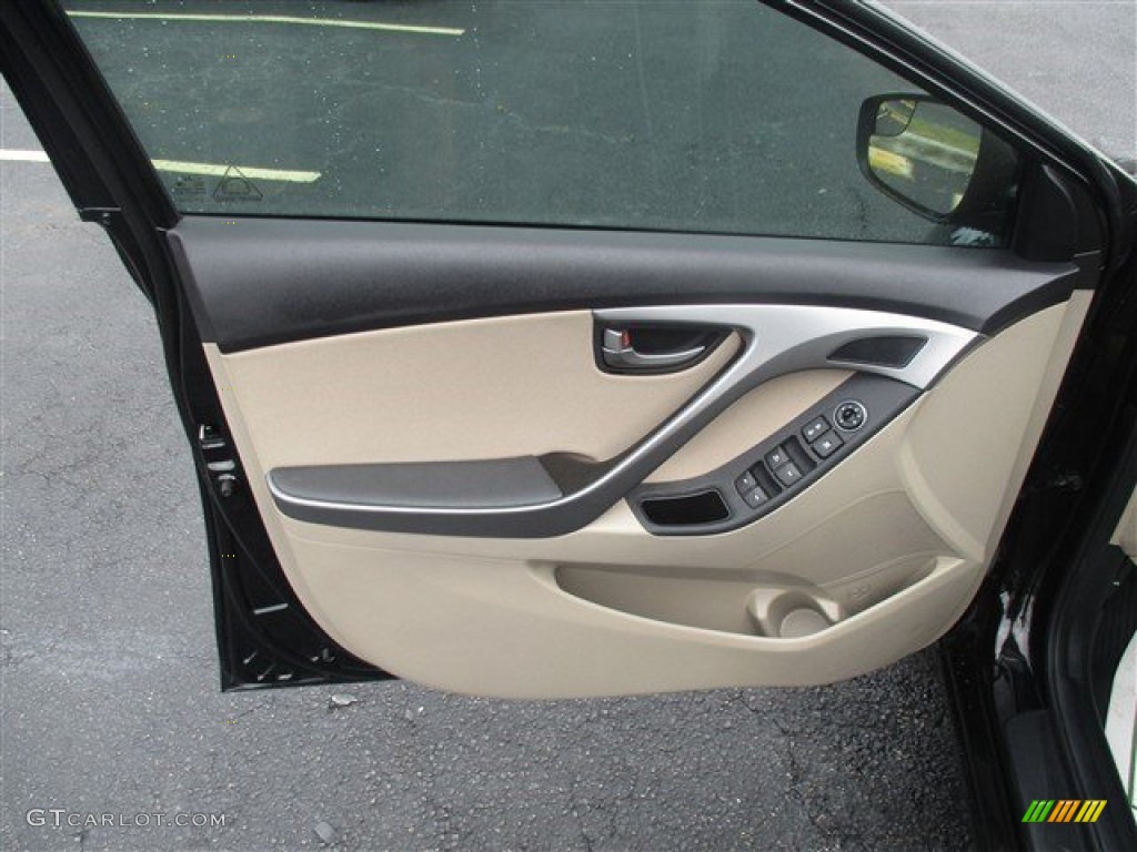 2016 Elantra SE - Phantom Black / Beige photo #13