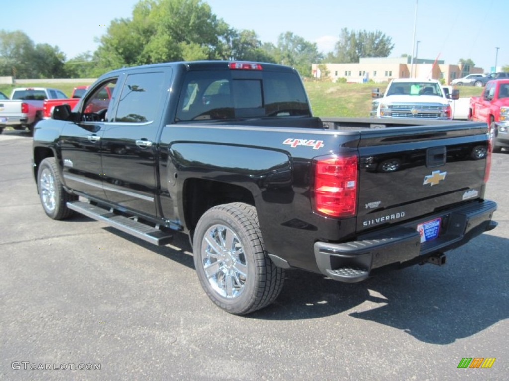 2015 Silverado 1500 High Country Crew Cab 4x4 - Black / High Country Saddle photo #17