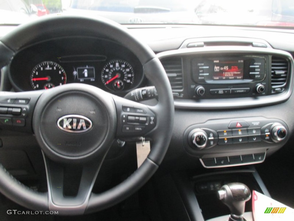 2016 Kia Sorento LX Dark Gray Dashboard Photo #106546414