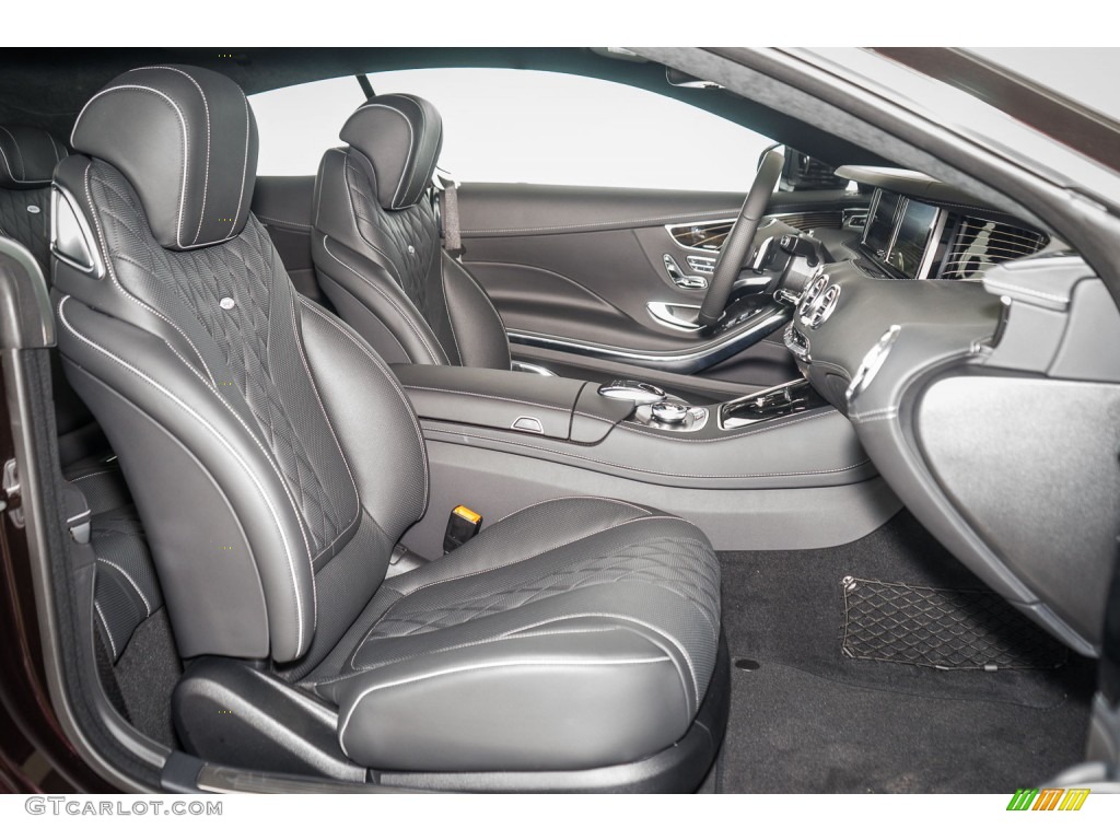 Black Interior 2015 Mercedes-Benz S 550 4Matic Coupe Photo #106546495