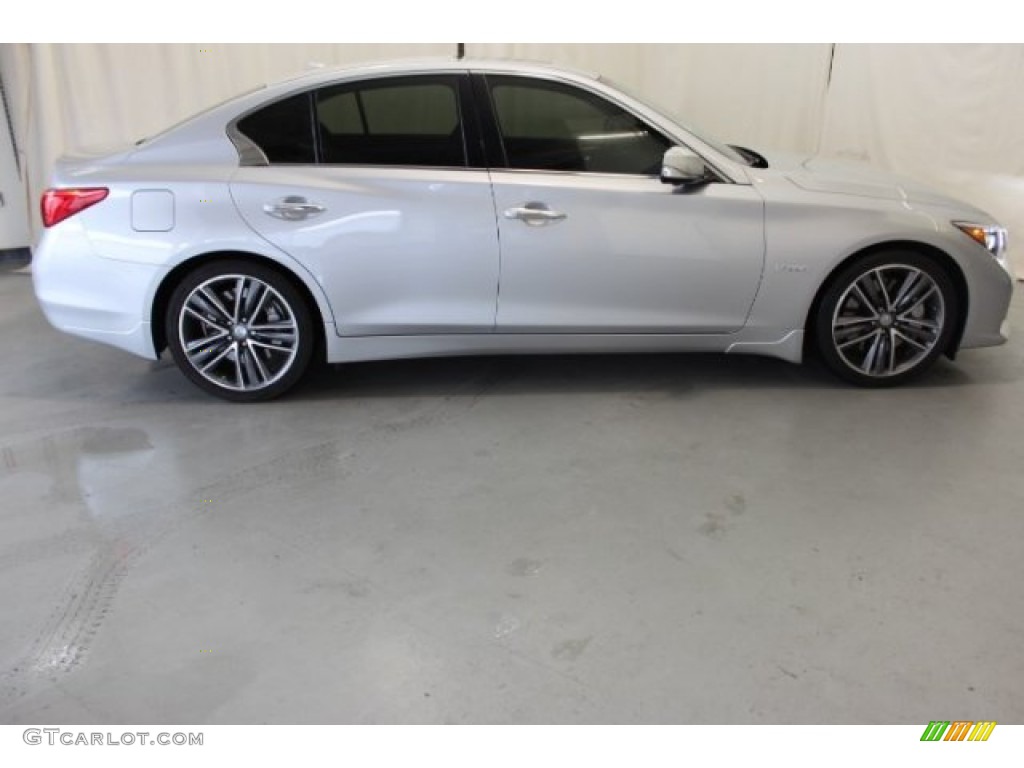 2014 Q 50S Hybrid - Liquid Platinum / Graphite photo #12