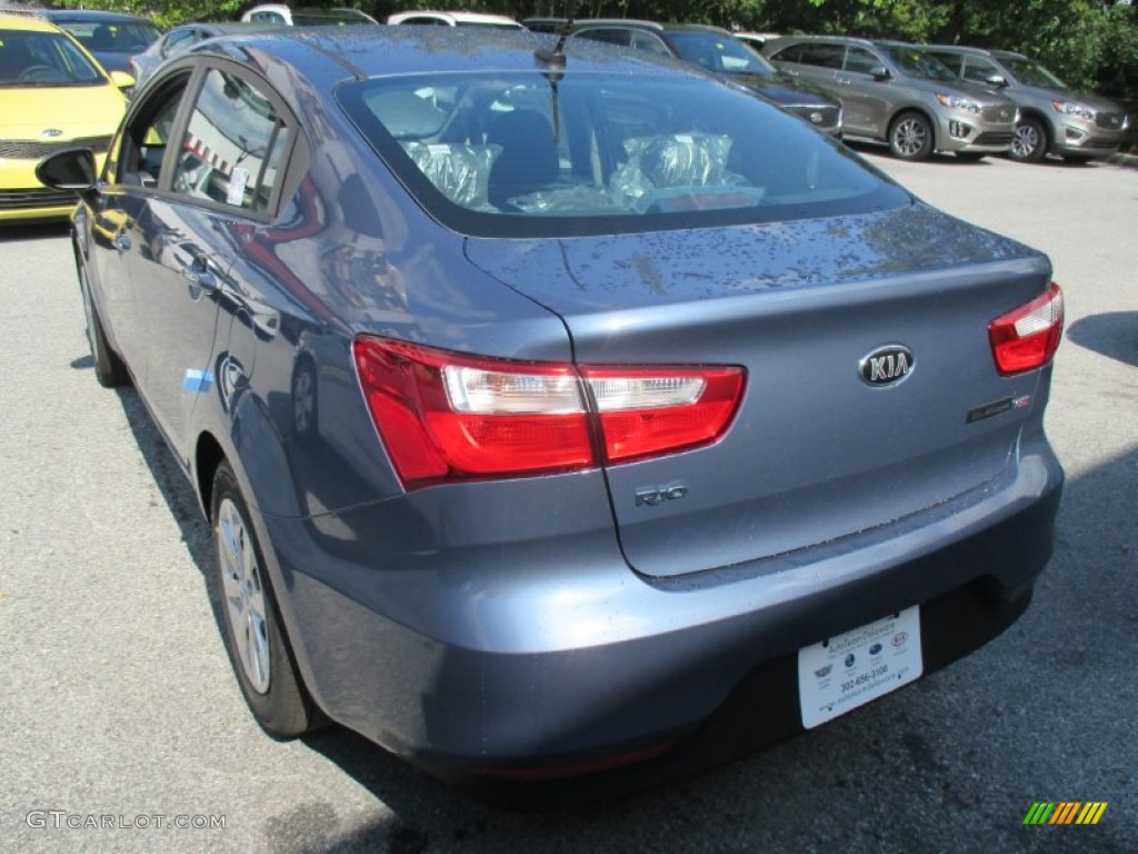 2016 Rio LX Sedan - Urban Blue / Black photo #3