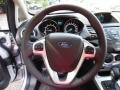 Charcoal Black 2016 Ford Fiesta SE Sedan Steering Wheel