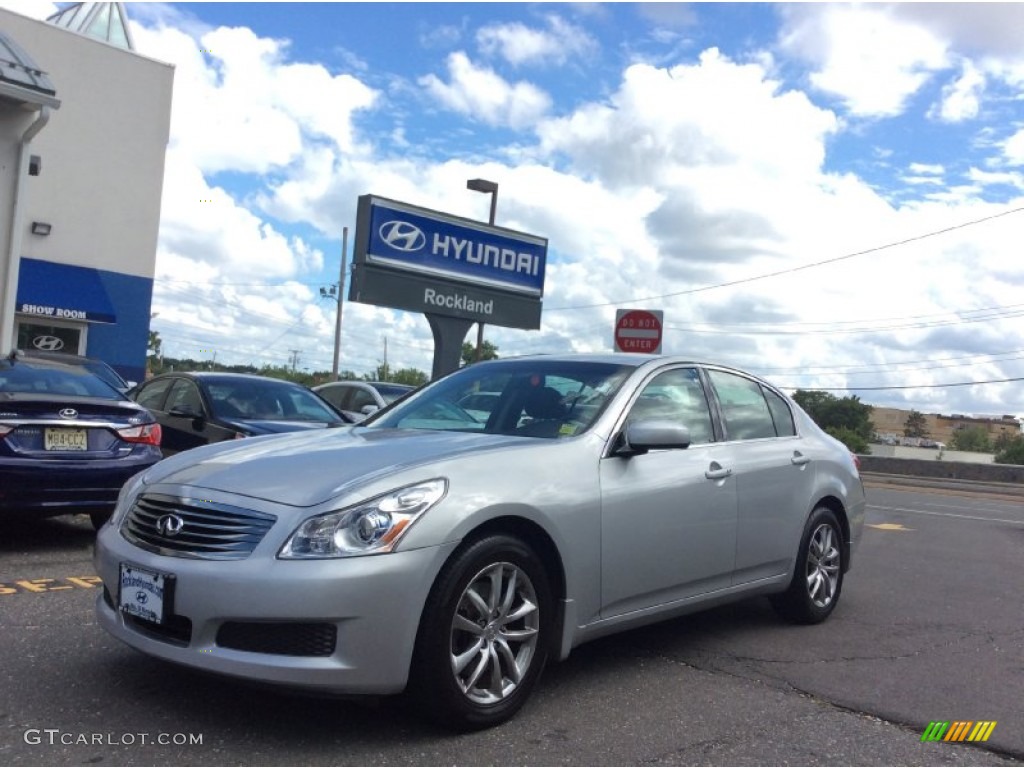 2007 G 35 x Sedan - Liquid Platinum Metallic / Graphite Black photo #1