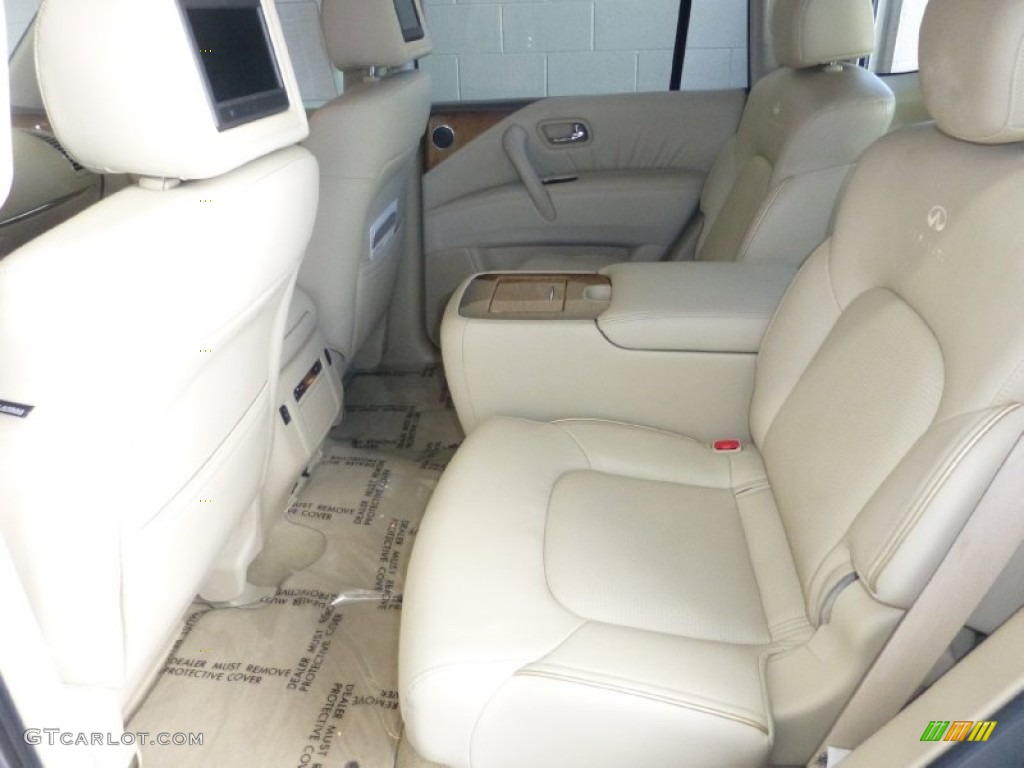 2012 QX 56 4WD - Platinum Graphite / Wheat photo #5