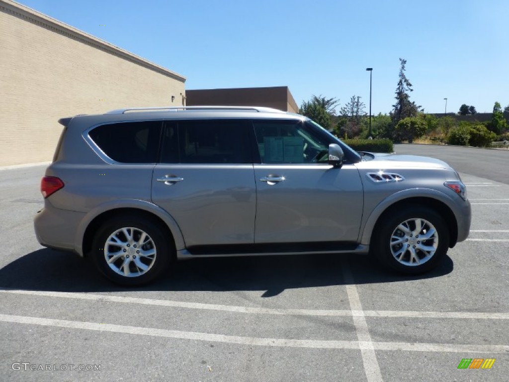 2012 QX 56 4WD - Platinum Graphite / Wheat photo #15