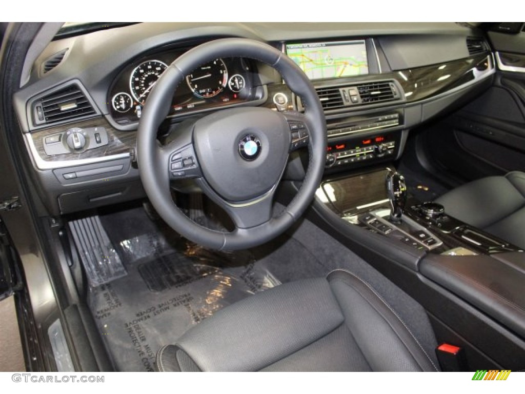 2015 5 Series 535d Sedan - Dark Graphite Metallic / Black photo #9