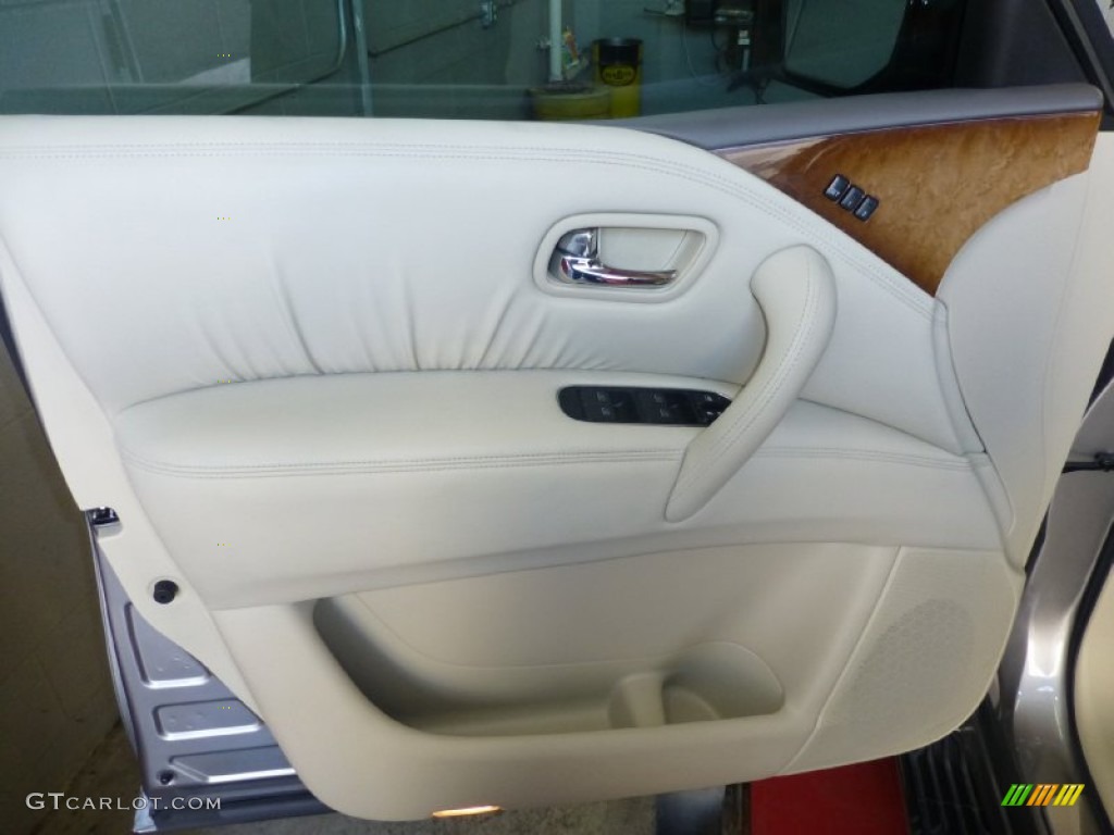 2012 QX 56 4WD - Platinum Graphite / Wheat photo #18