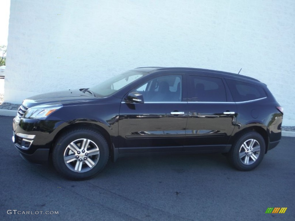 Mosaic Black Metallic 2016 Chevrolet Traverse LT AWD Exterior Photo #106554675