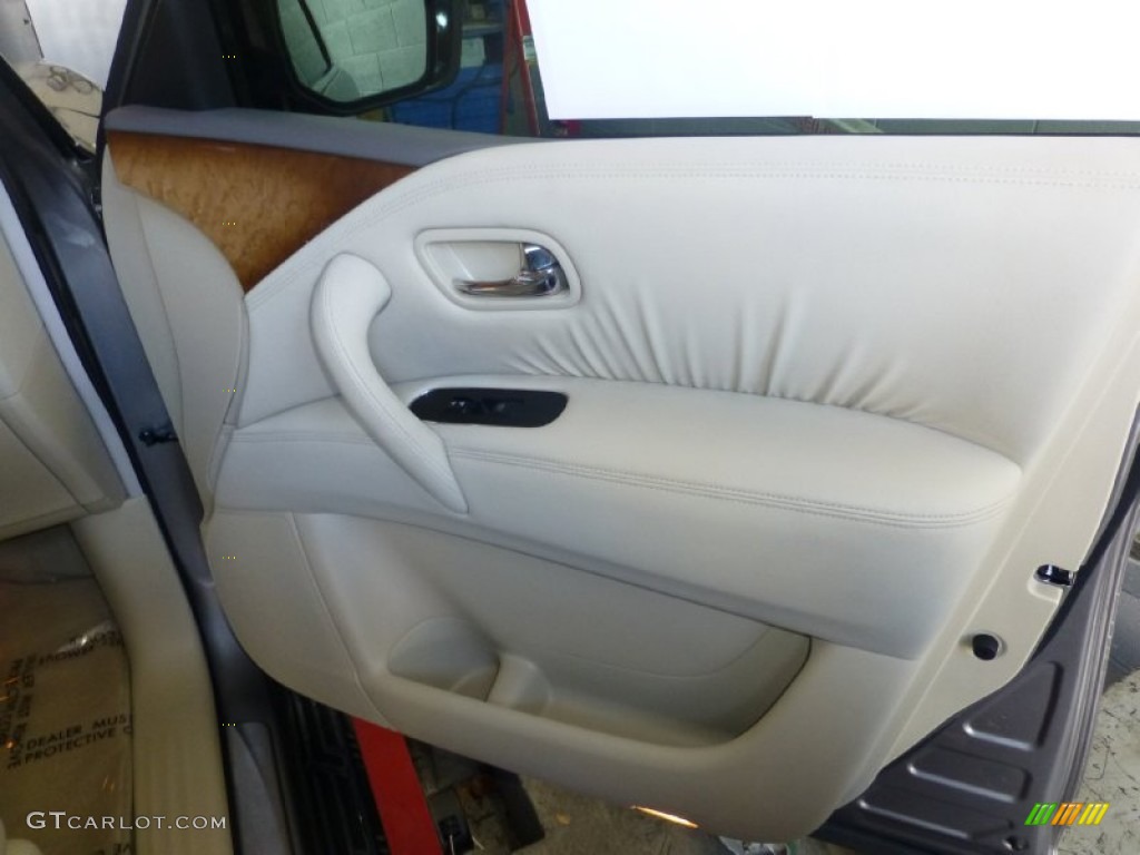 2012 QX 56 4WD - Platinum Graphite / Wheat photo #24