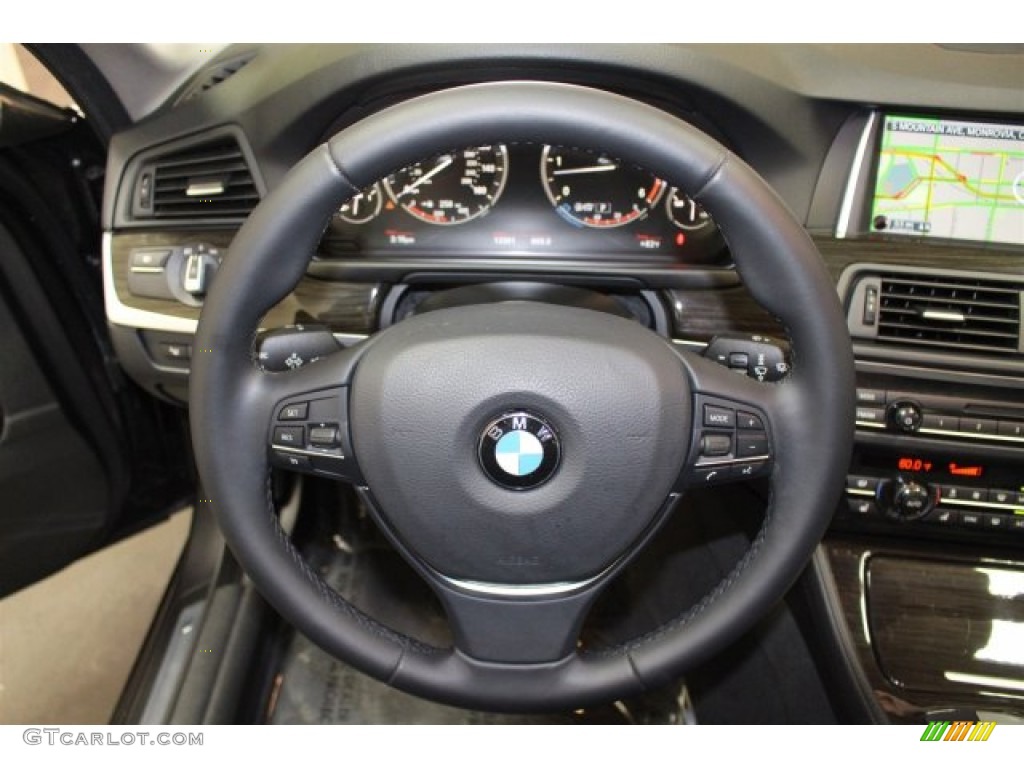 2015 5 Series 535d Sedan - Dark Graphite Metallic / Black photo #24