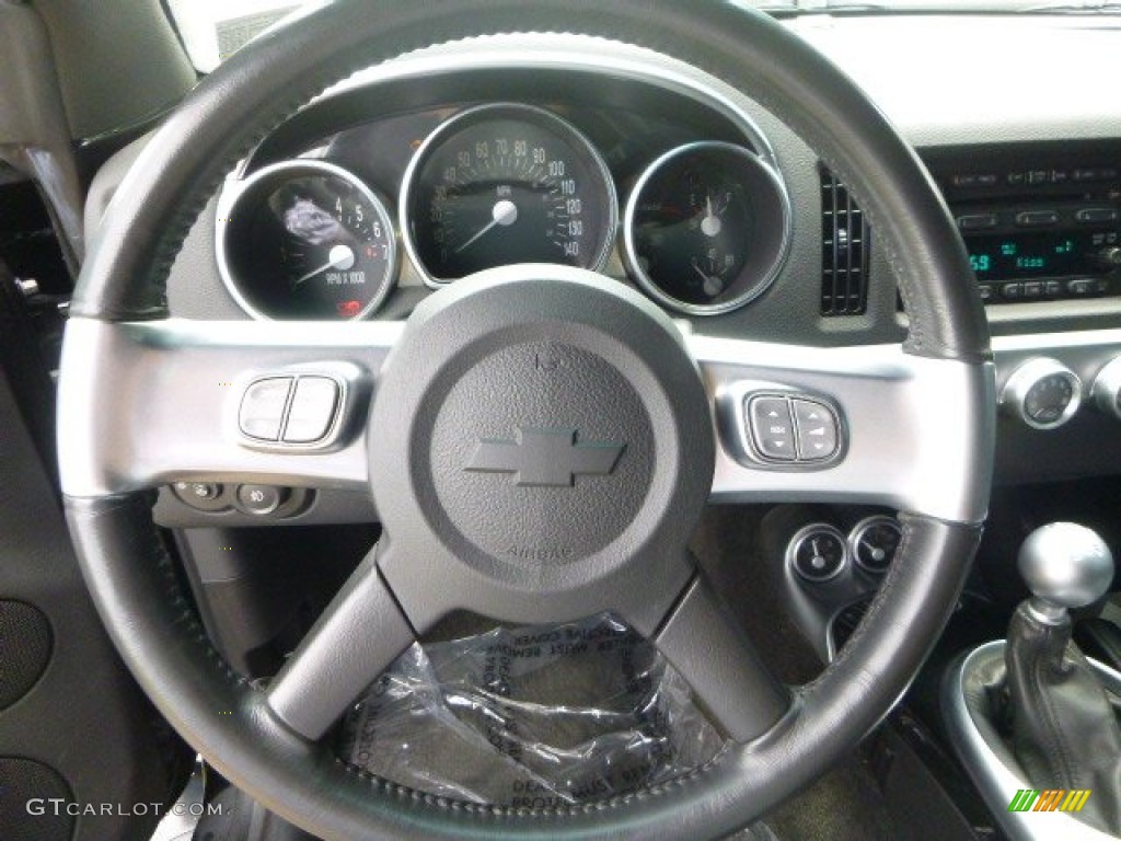 2005 Chevrolet SSR Standard SSR Model Ebony Black Steering Wheel Photo #106555468