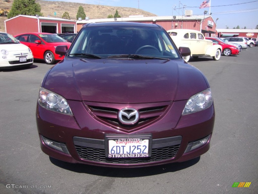 2008 MAZDA3 s Touring Sedan - Phantom Purple Mica / Black photo #2