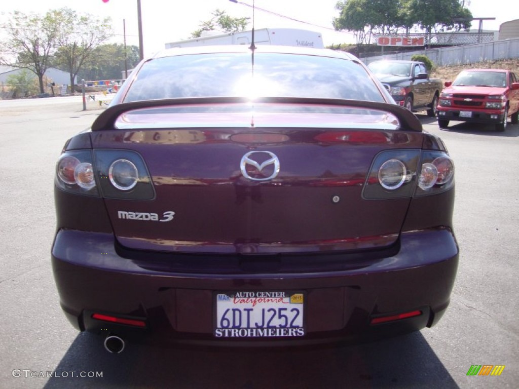 2008 MAZDA3 s Touring Sedan - Phantom Purple Mica / Black photo #6