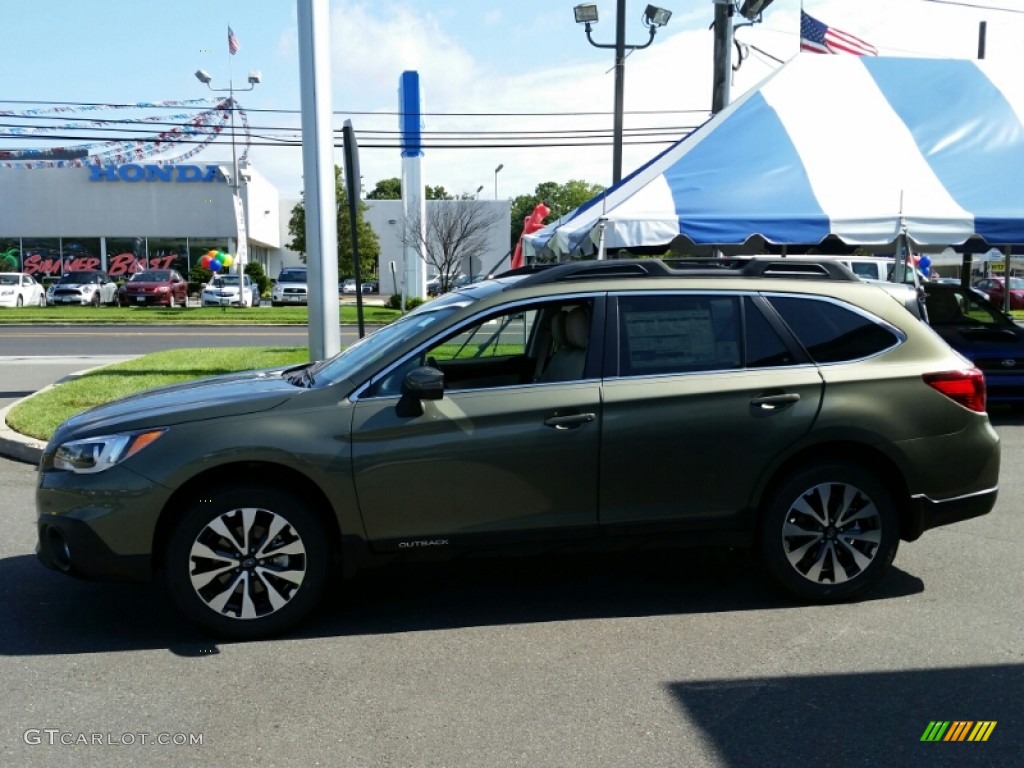 Wilderness Green Metallic 2016 Subaru Outback 2.5i Limited Exterior Photo #106558243