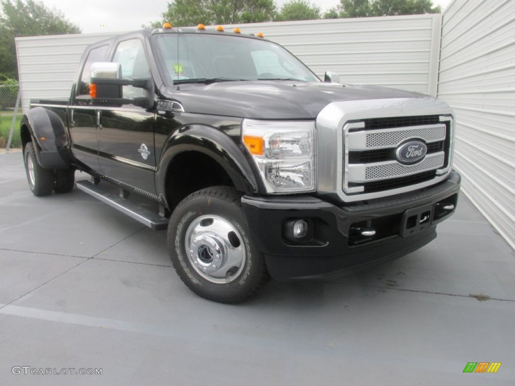 Shadow Black 2016 Ford F350 Super Duty Platinum Crew Cab 4x4 DRW Exterior Photo #106559683