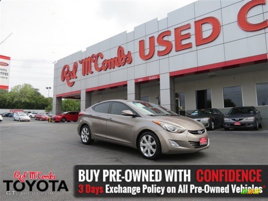 2012 Elantra GLS - Harbor Gray Metallic / Gray photo #1