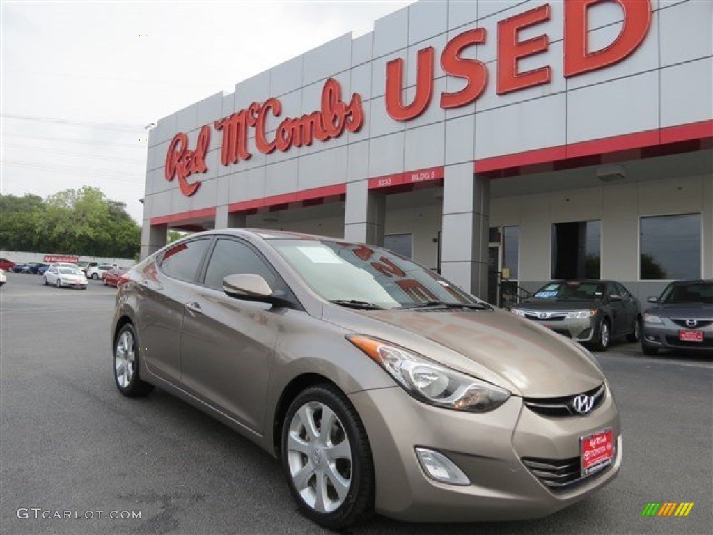2012 Elantra GLS - Harbor Gray Metallic / Gray photo #2